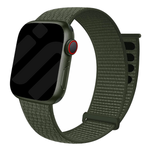 Correa nylon con hebilla Apple Watch (verde militar)