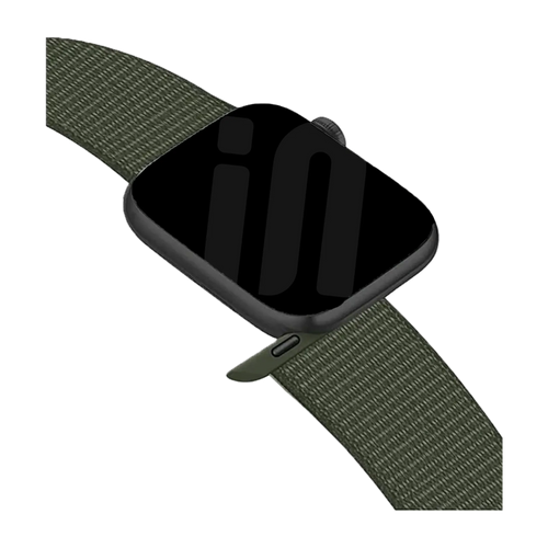 Correa nylon con hebilla Apple Watch (verde militar)