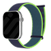 Correa nylon con hebilla Apple Watch (azul oscuro/lima)