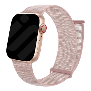 Correa nylon con hebilla Apple Watch (rosa claro)