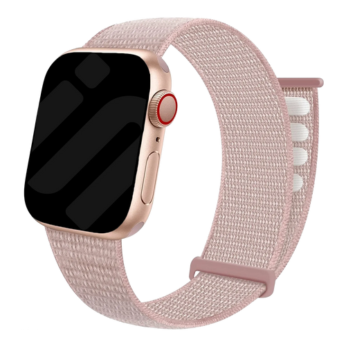 Correa nylon con hebilla Apple Watch (rosa claro)