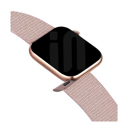 Correa nylon con hebilla Apple Watch (rosa claro)