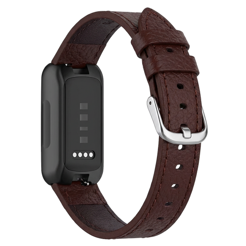 Correa cuero Fitbit Inspire 3 (marrón oscuro)