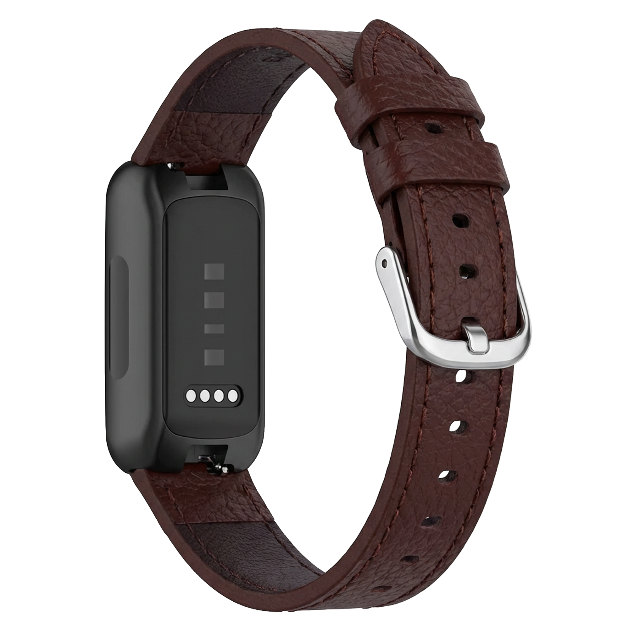Correa cuero Fitbit Inspire 3 (marrón oscuro)