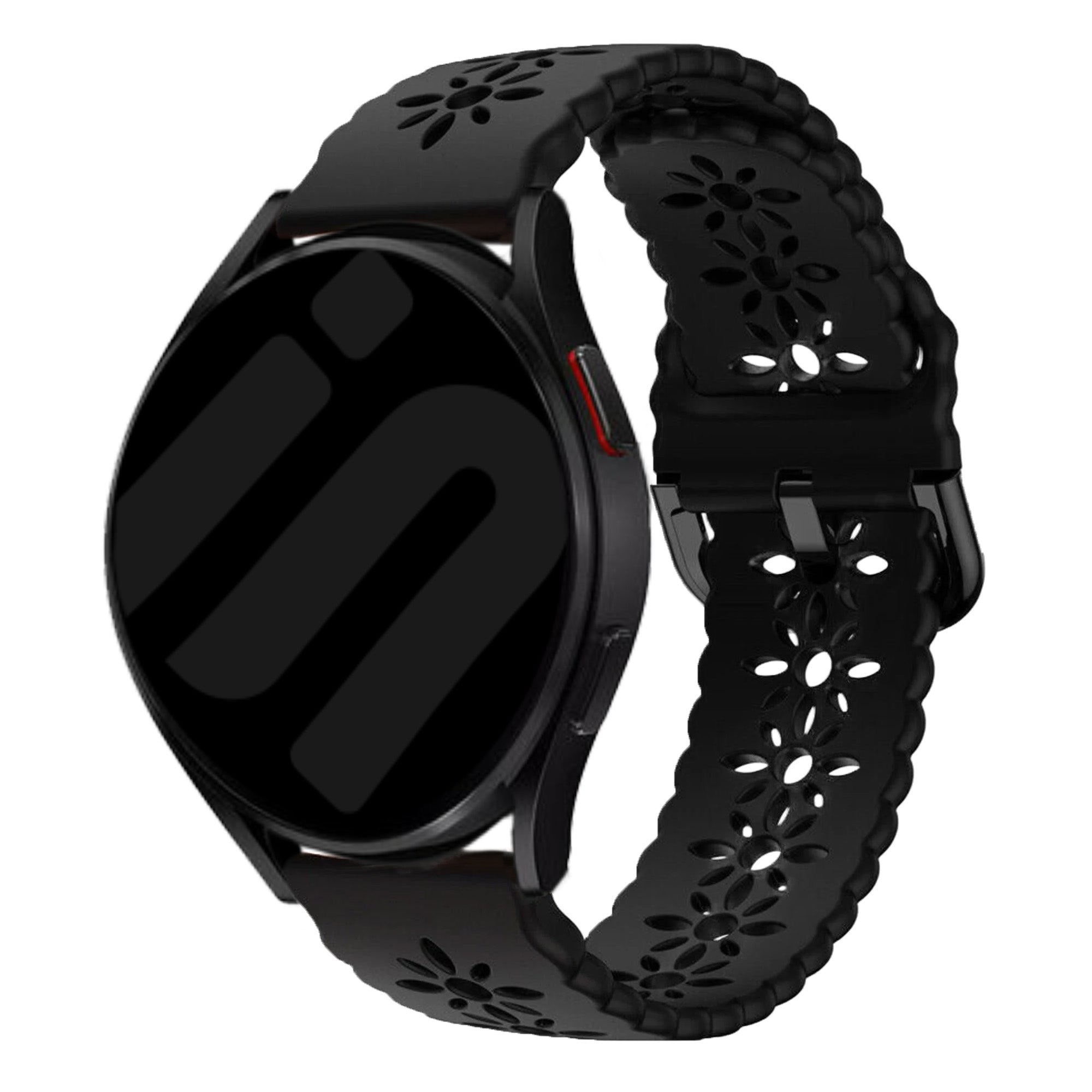 Amazfit Active 2 Patterned Silicone Strap (Black)