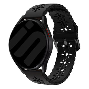 Withings ScanWatch Nova Patterned Silicone Strap (Black)