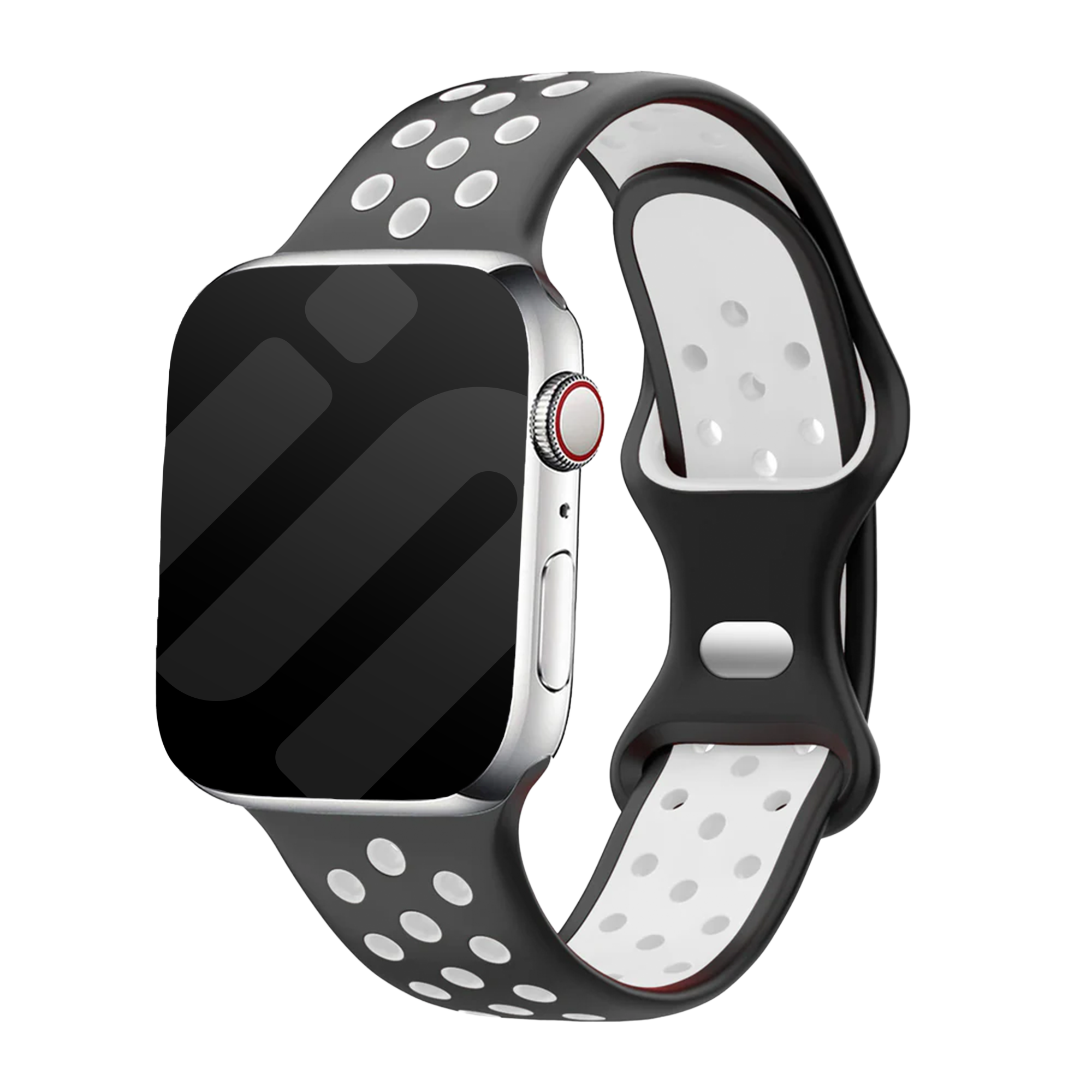 Apple Watch Sport Strap Classic (Black/White)