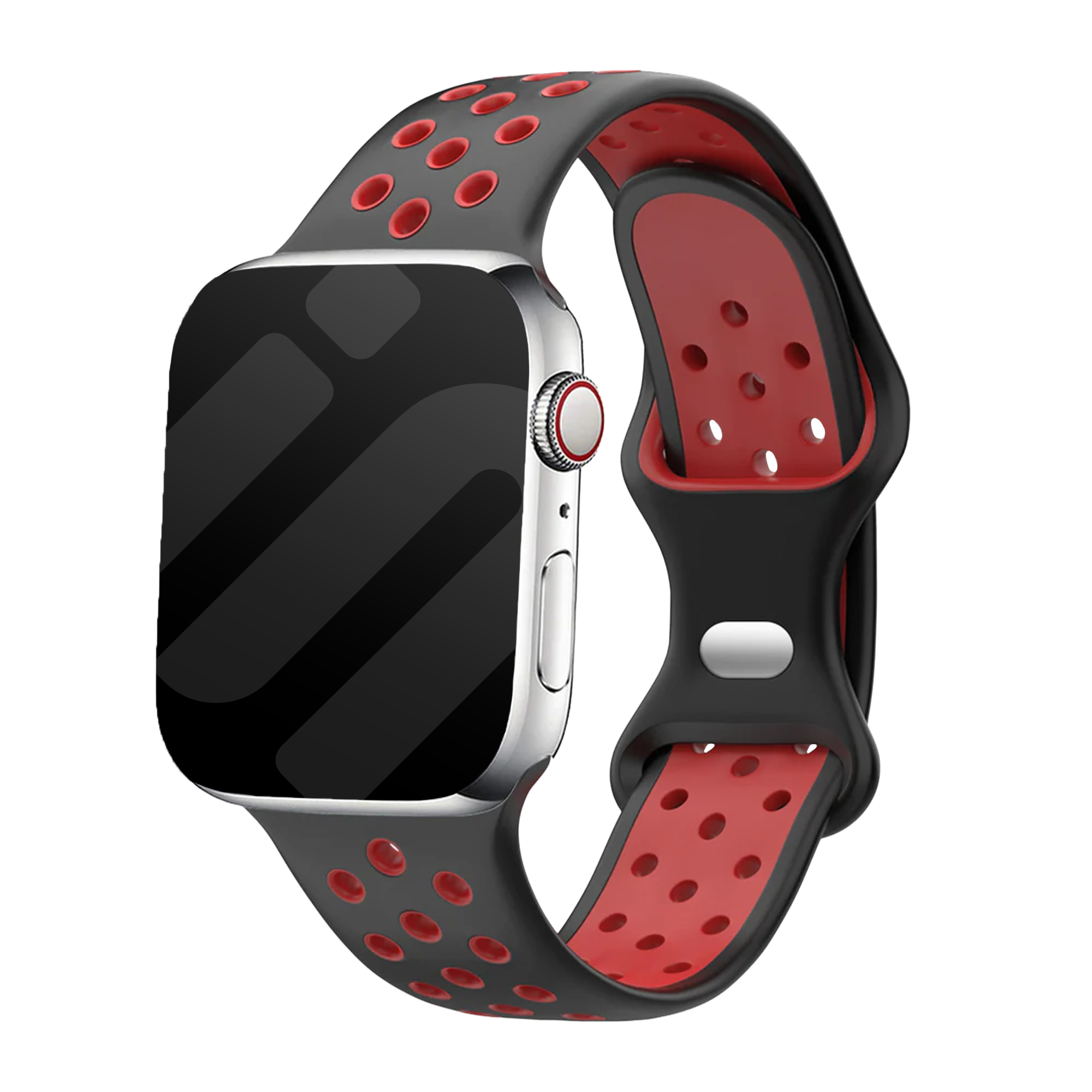 Correa deportiva Apple Watch (negro/roja)