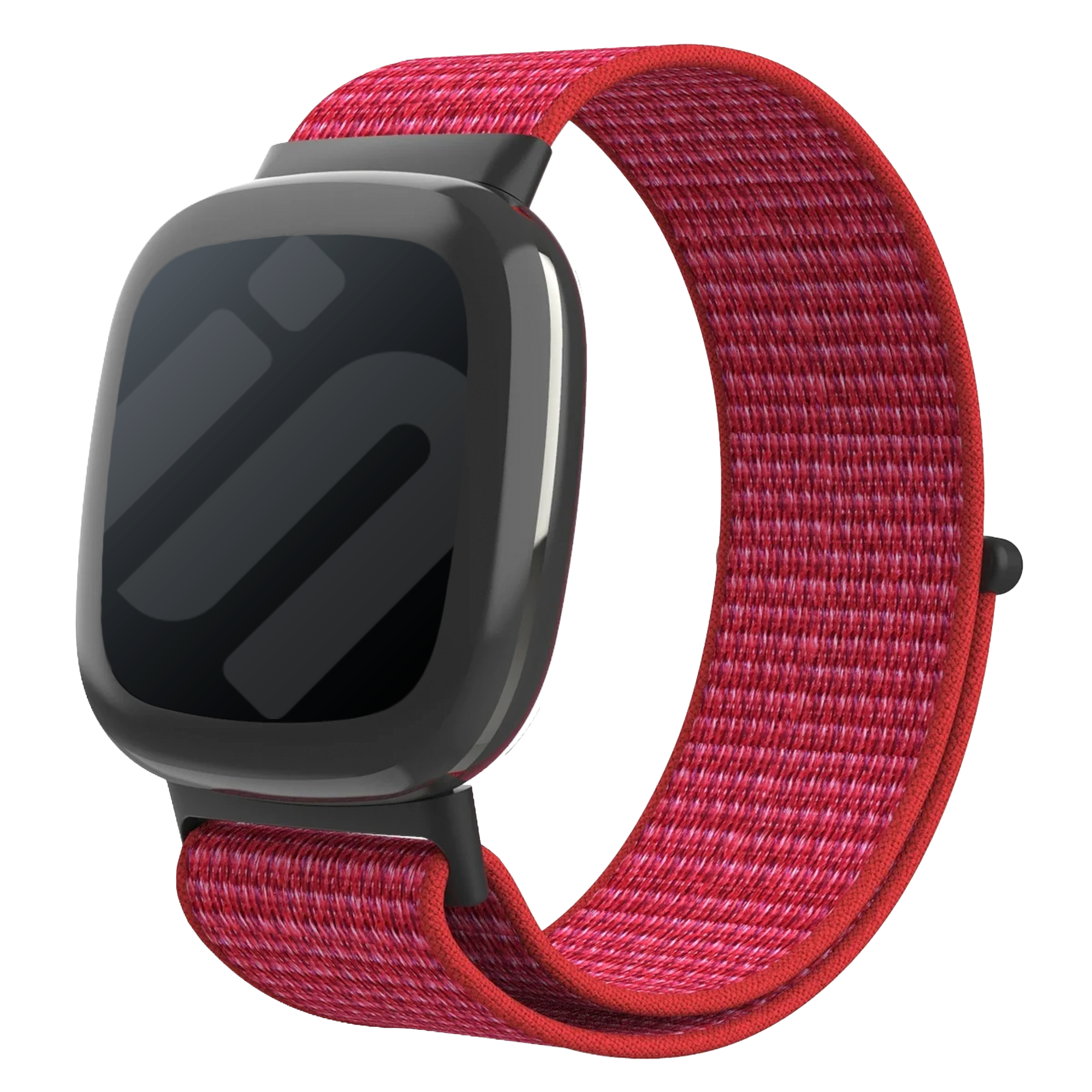 Correa nylon Fitbit Versa 4 (roja)