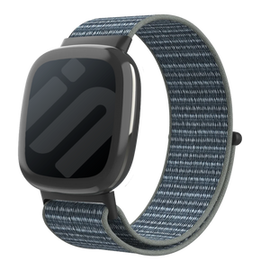 Correa nylon Fitbit Versa 4 (gris/verde)