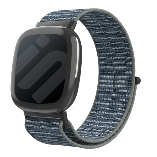 Fitbit Sense 2 Nylon Strap (Grey/Green)
