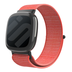 Correa nylon Fitbit Versa 4 (naranja)