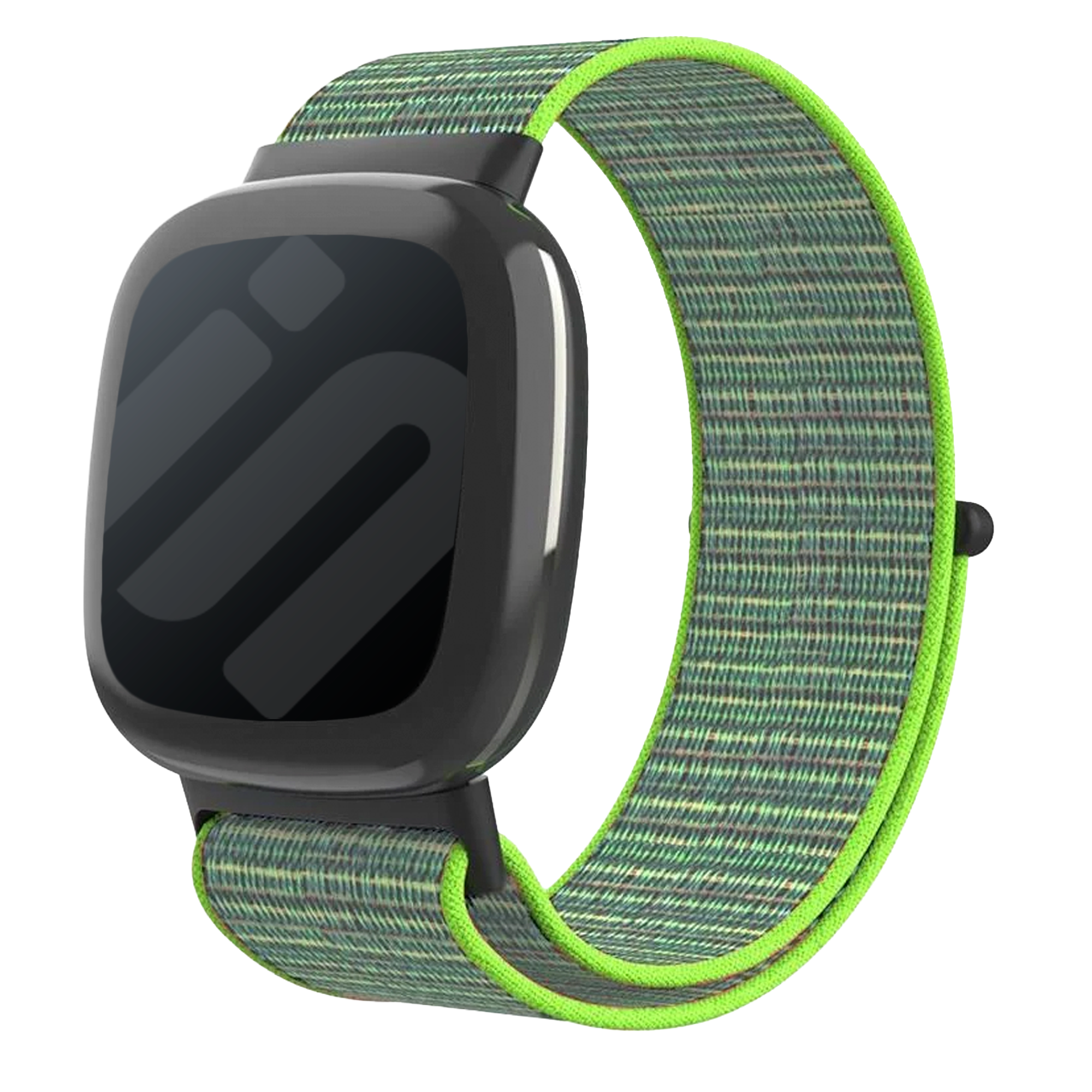 Correa nylon Fitbit Sense 2 (verde lima)