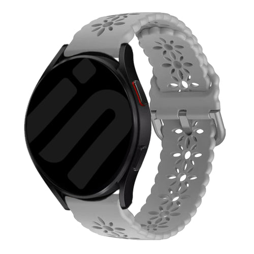 Correa de silicona con relieve Amazfit Bip U (Pro) (gris)
