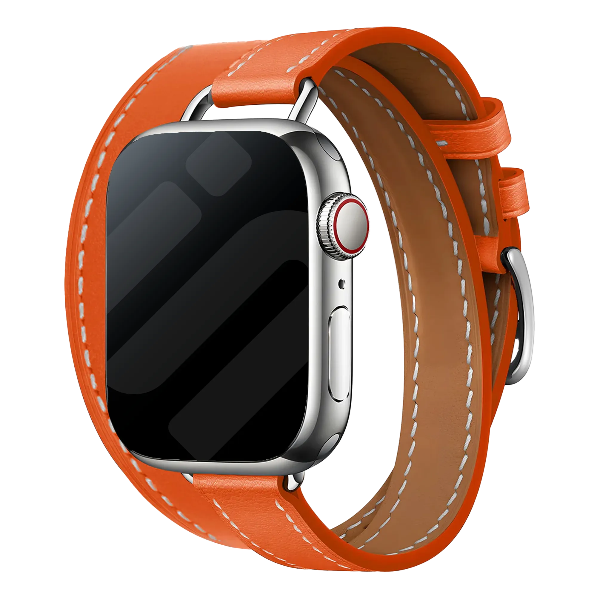 Correa cuero Double Tour Apple Watch (orange)
