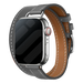 Correa cuero Double Tour Apple Watch (gris)