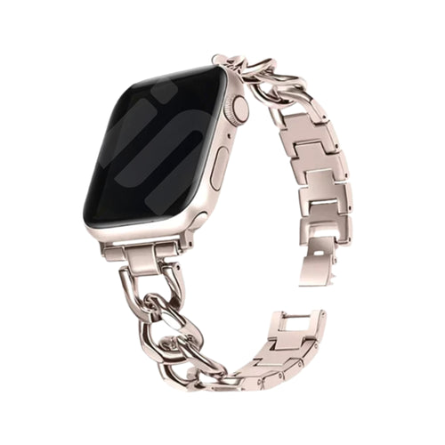Correa cadena de acero Apple Watch (blanco estrella)