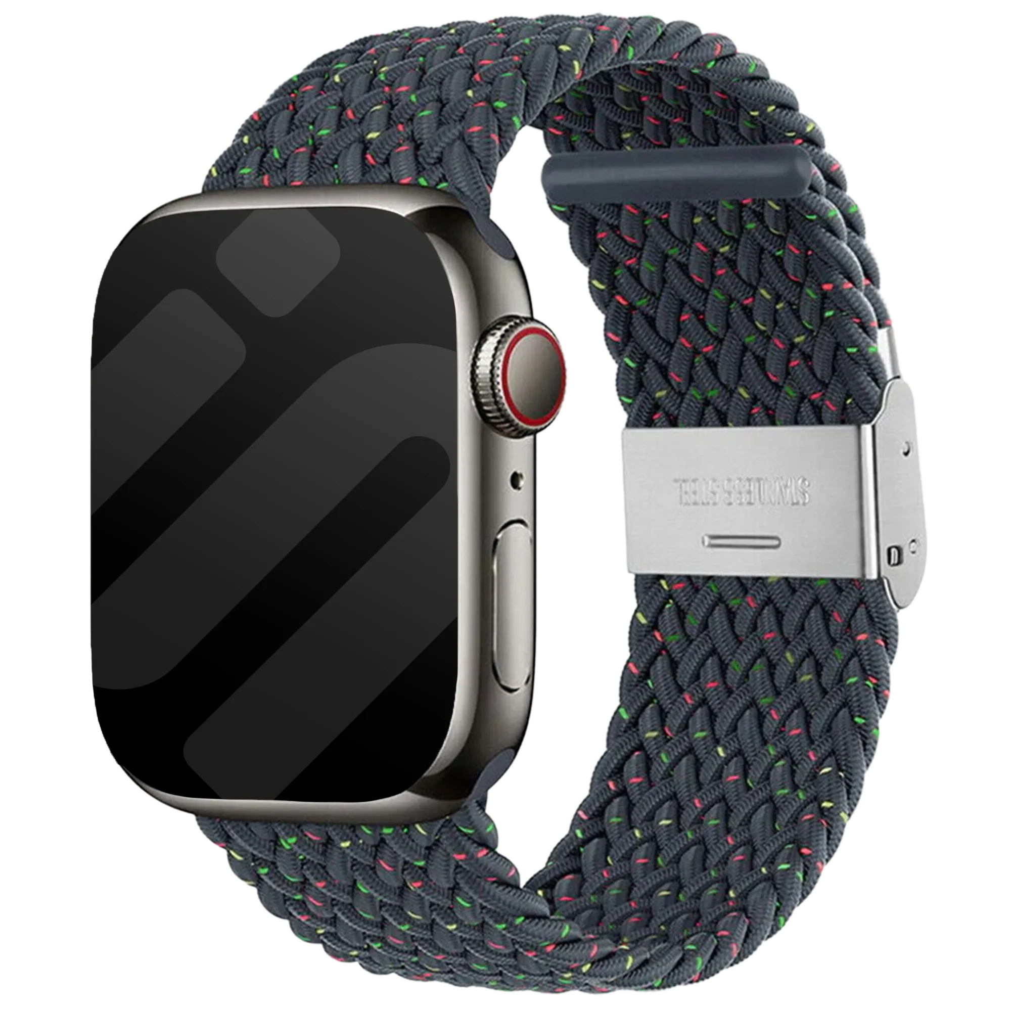 Correa trenzada Apple Watch (mezcla azul-gris)