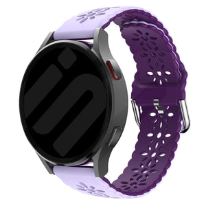 Correa de silicona con relieve Amazfit GTS 4 (lila/morado)