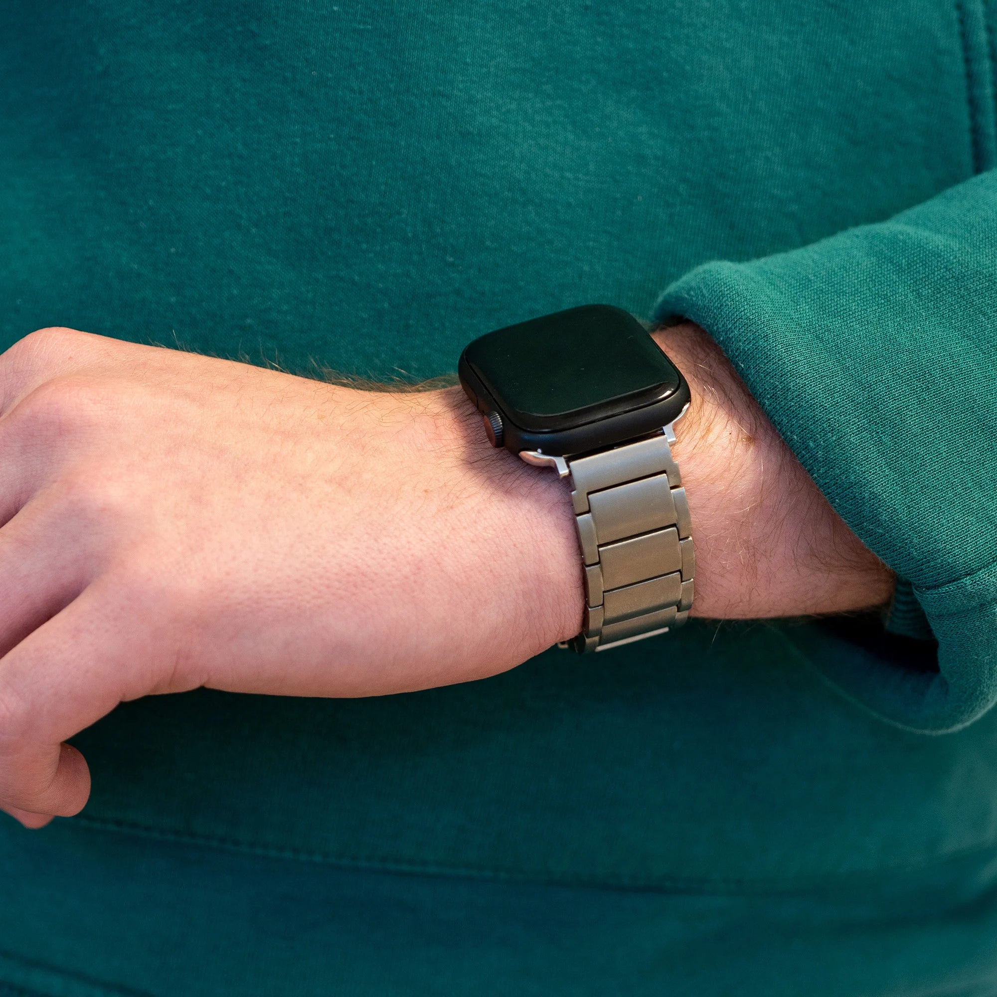 Bandz Apple Watch Titanium Strap 'Classic' (Silver)