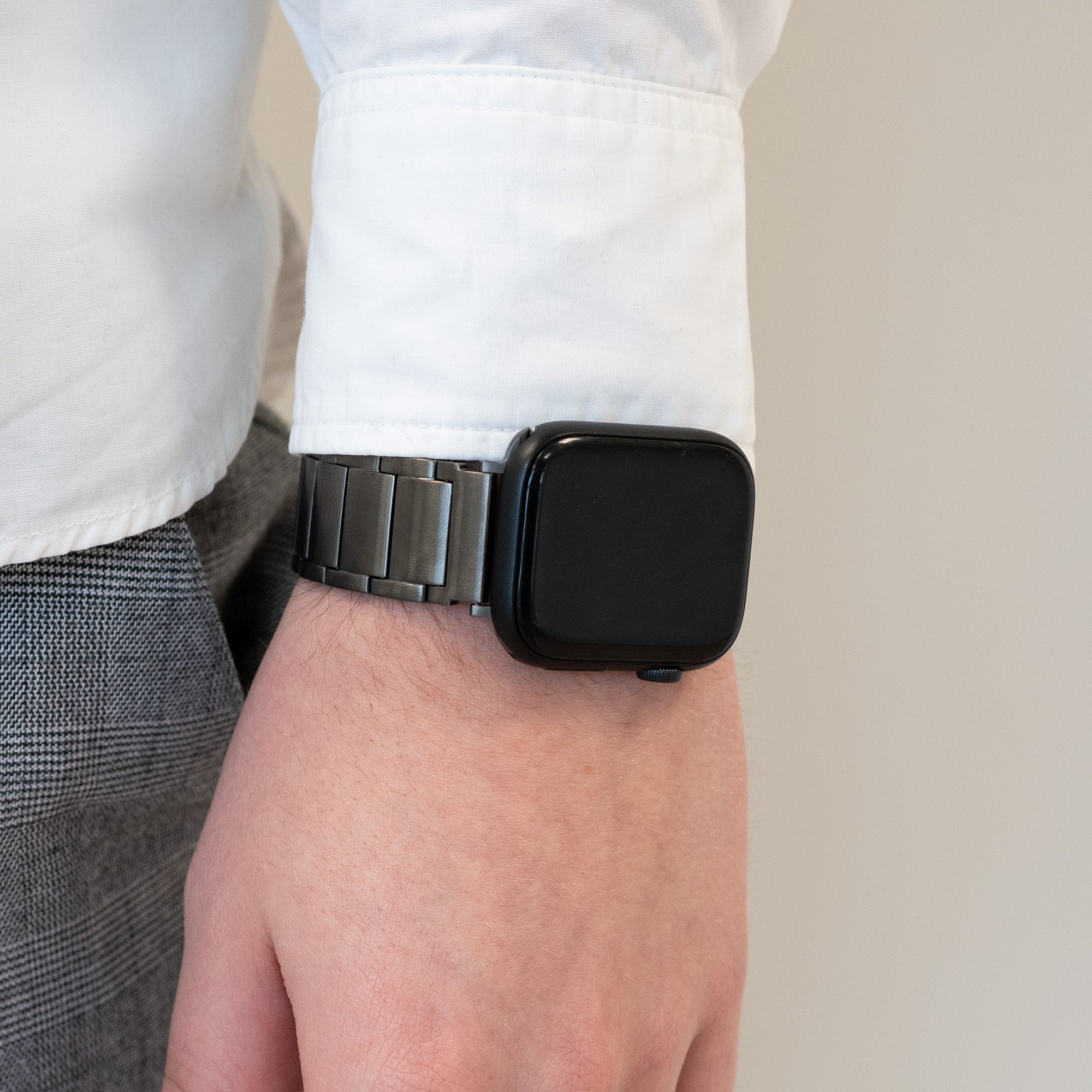 Bandz Correa sólido titanio Apple Watch (grafito)