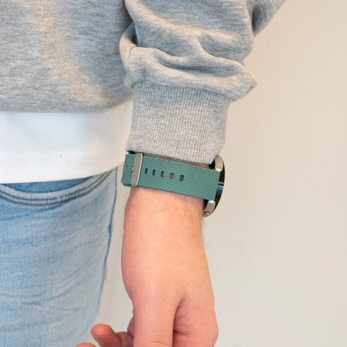 Bandz ICE Smart 2.0 Square 1.70 Silicone Strap 'Deluxe' (Pine Green)