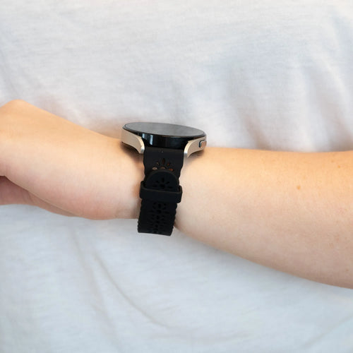 Bandz Levowatch Eve Patterned Silicone Strap (Black)