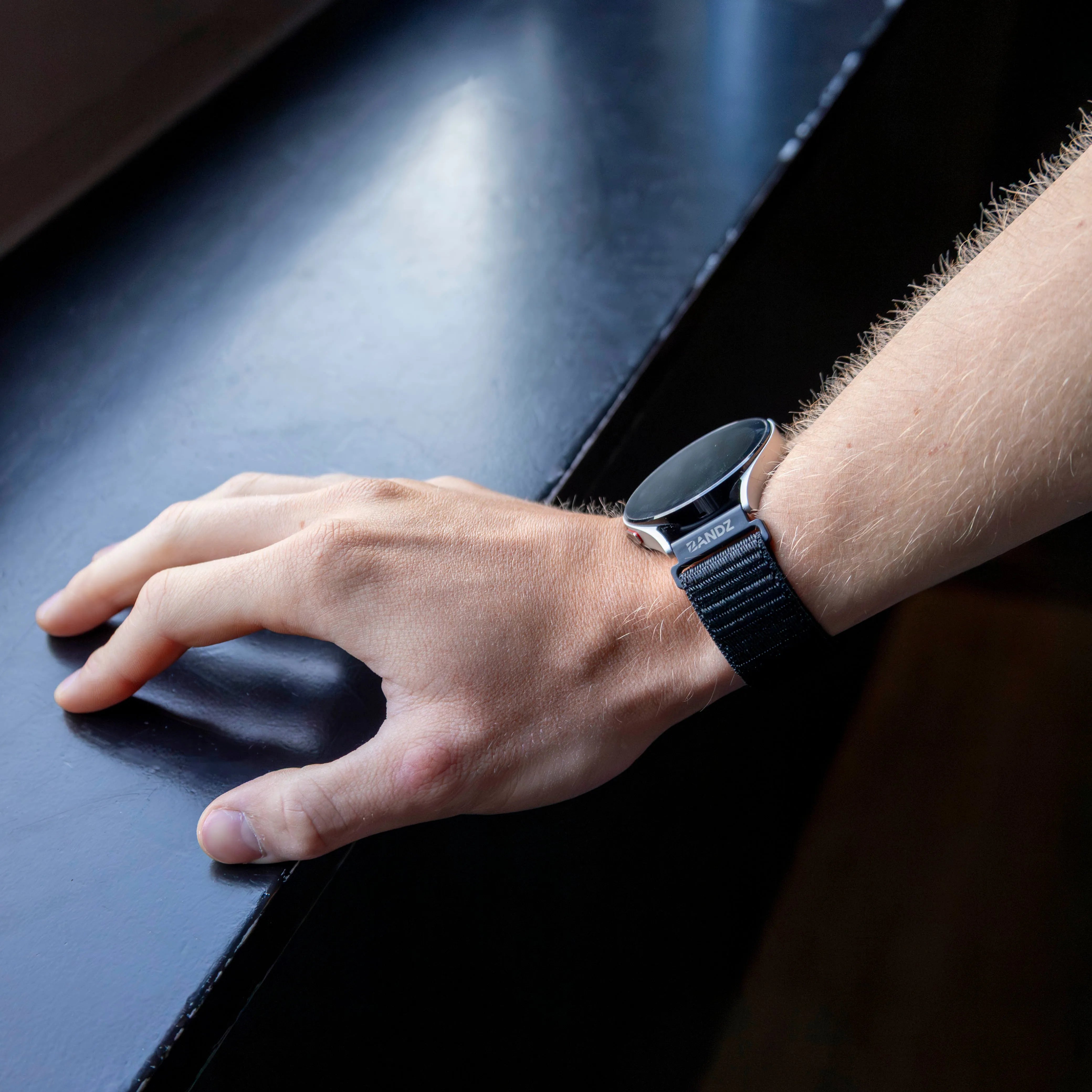 Bandz Correa nylon loop Oppo Watch X2 (negro)