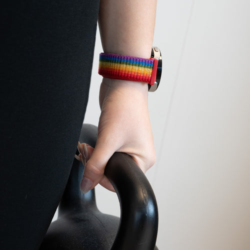 Bandz Pebble Round 2 - 20mm Nylon Loop Strap (Rainbow)