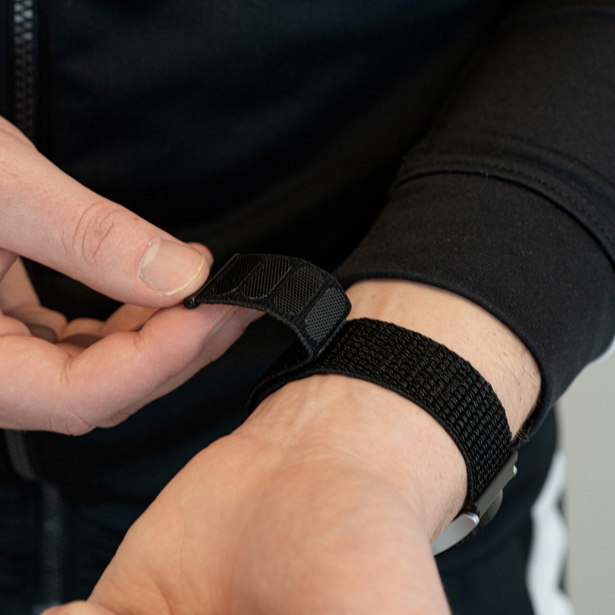 Bandz Correa nylon Loop Garmin Venu 3 (negro)