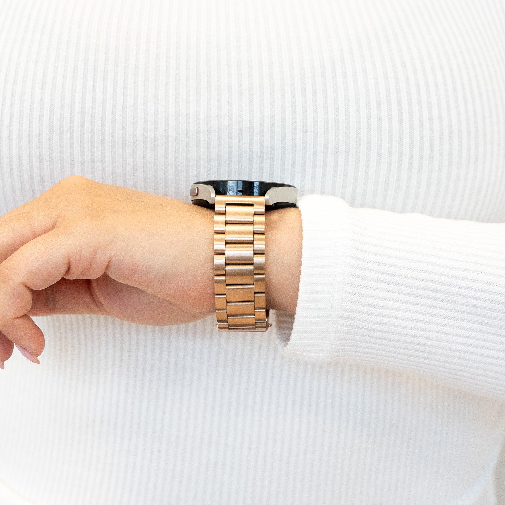 Bandz Correa acero 'Clásico' Samsung Galaxy Watch 3 41mm (oro rosa)