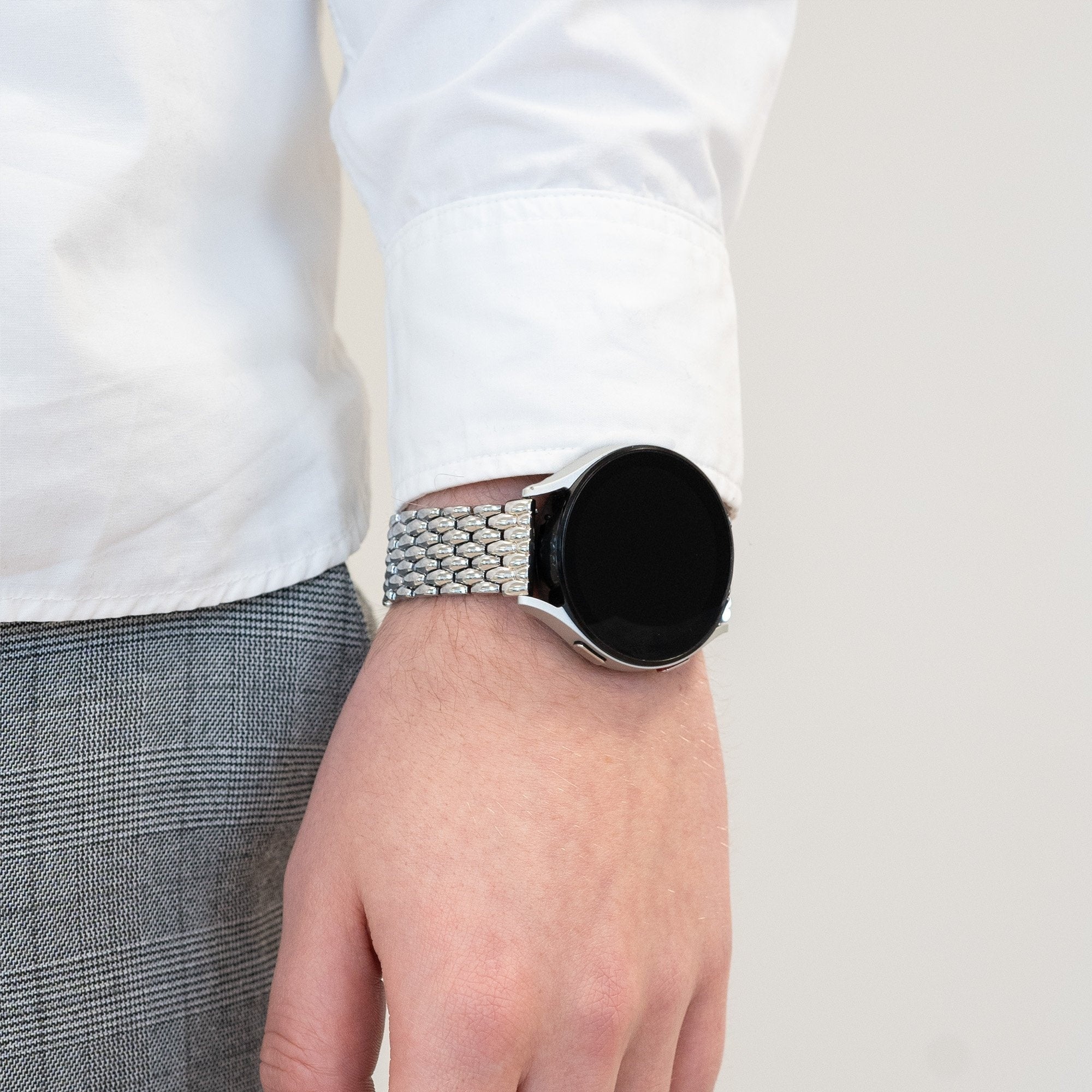 Bandz Correa acero 'Dragon' Coros Apex 42mm (plateado)