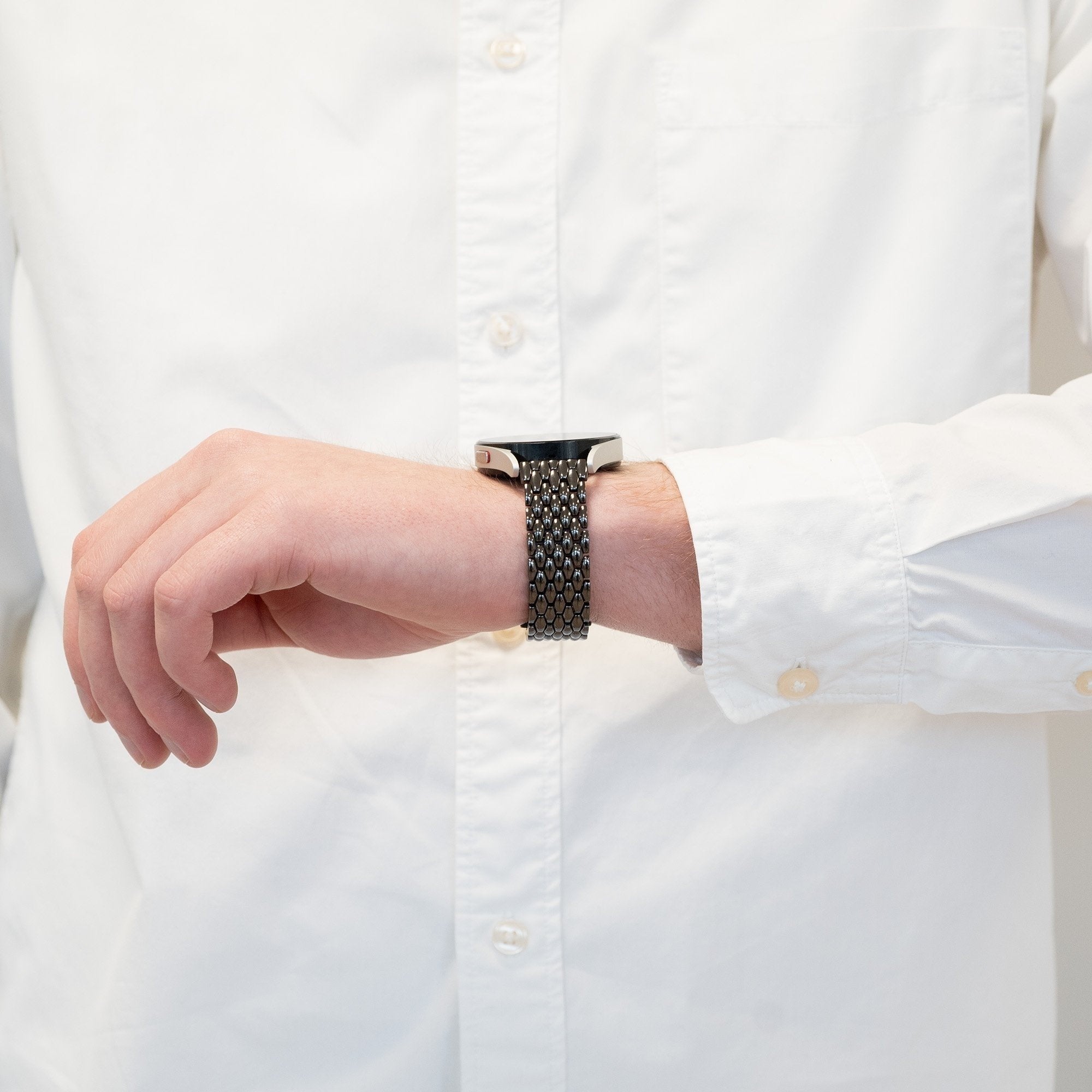 Bandz Coros Apex 46mm Steel Strap 'Dragon' (Black)