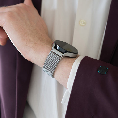 Bandz Correa milanesa Loop Garmin Approach S12 (plateado)