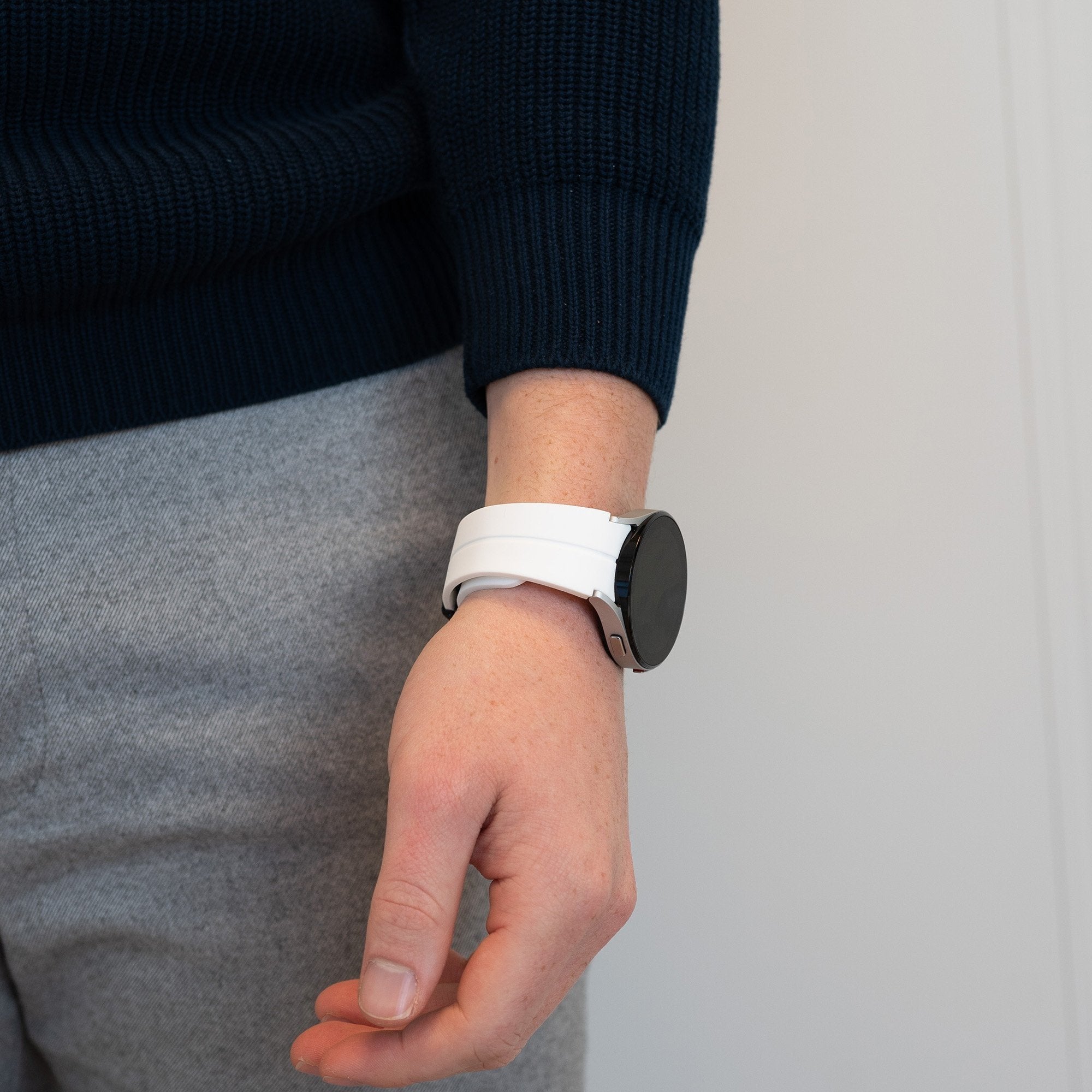 Bandz Correa silicona con D-Buckle Samsung Galaxy Watch 6 - 40mm (blanco)