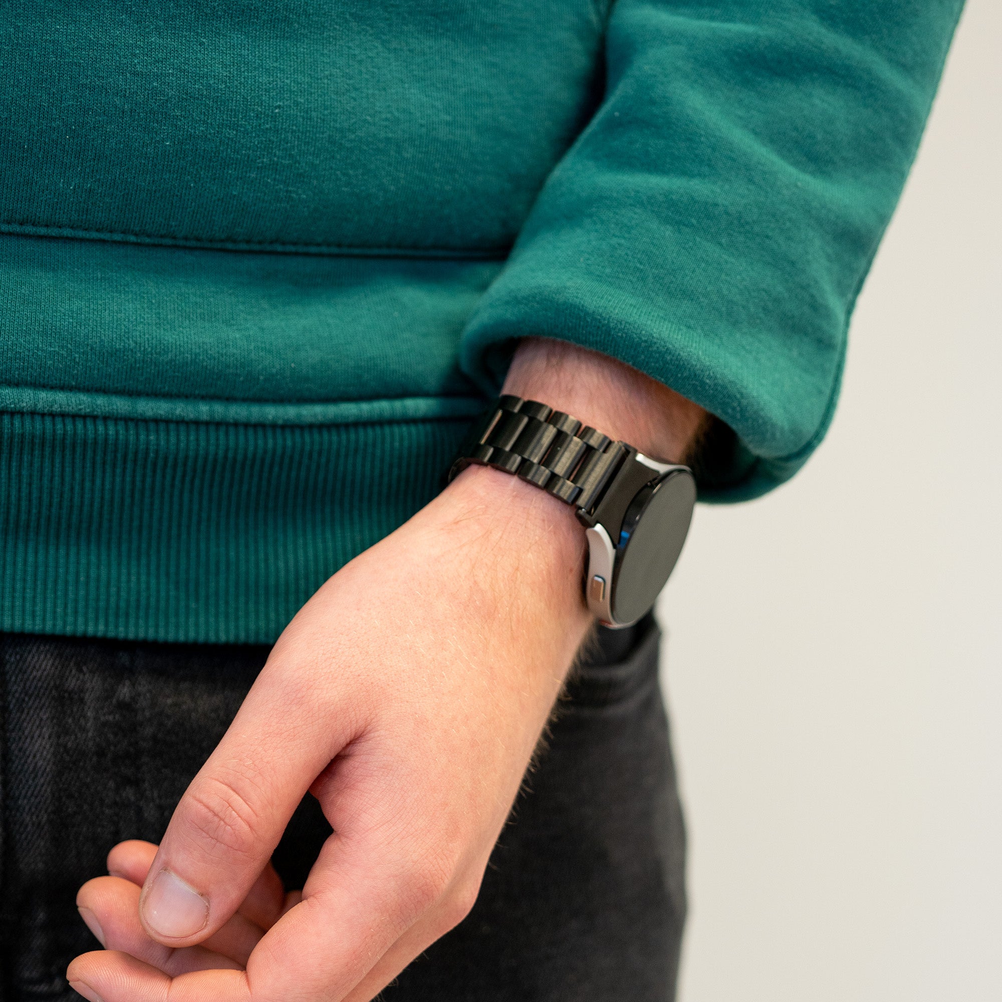 Bandz Correa acero 'Clásico' Samsung Galaxy Watch 6 Classic 47mm (negro)