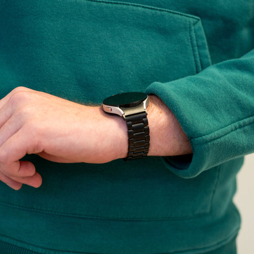 Bandz Correa acero 'Clásico' Samsung Galaxy Watch 4 Classic 46mm (negro)