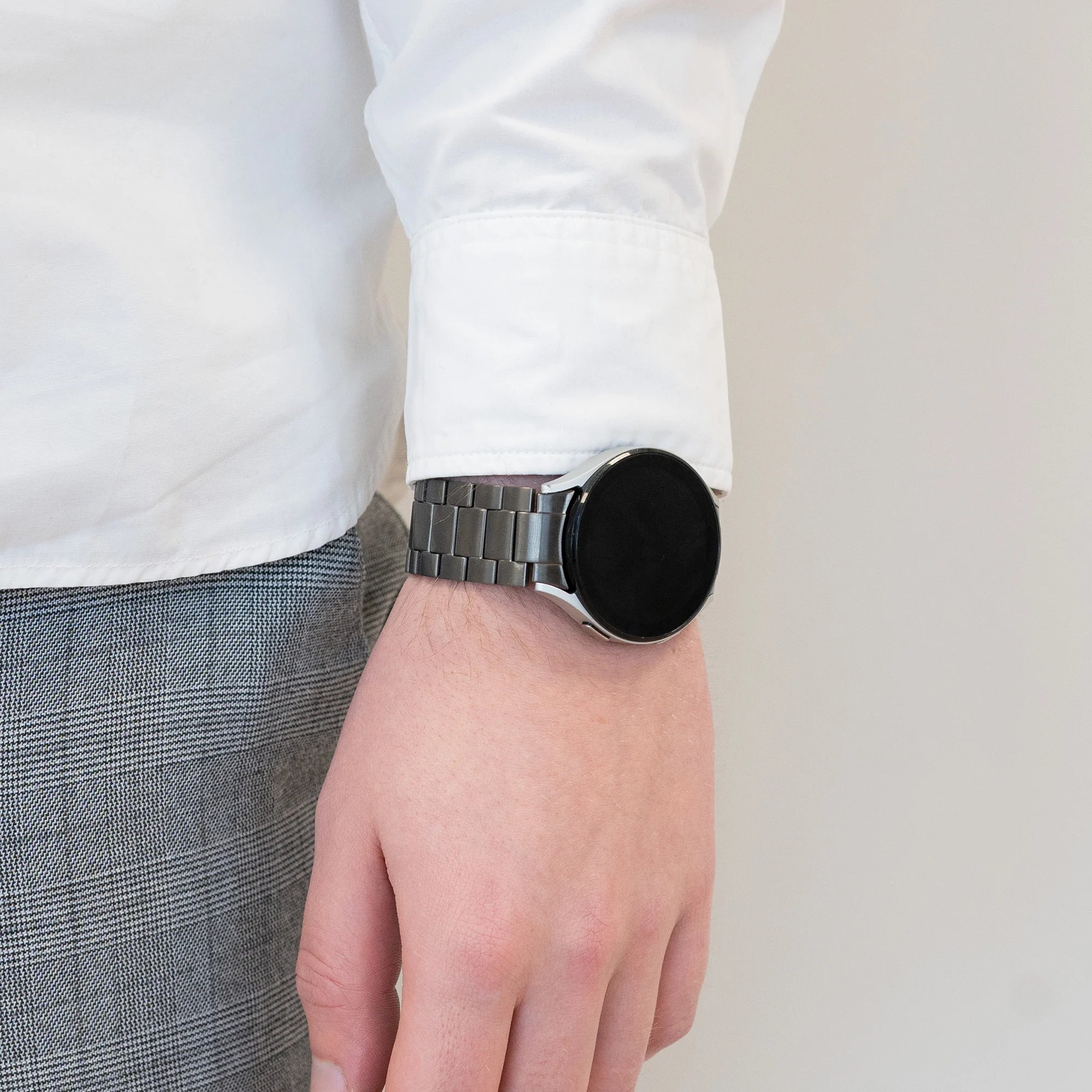 Bandz Correa sólido titanio Samsung Galaxy Watch 6 Classic 43mm (grafito)