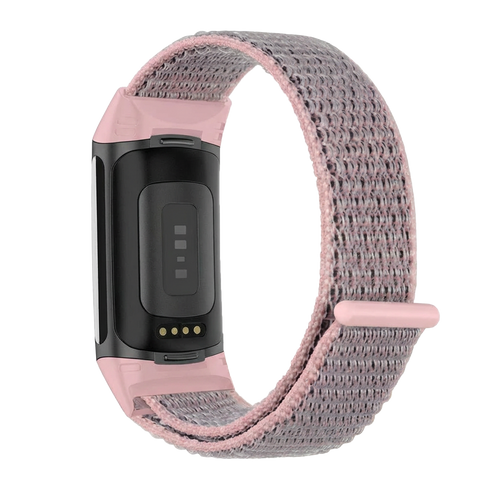 Correa nylon Fitbit Charge 5 (rosa)