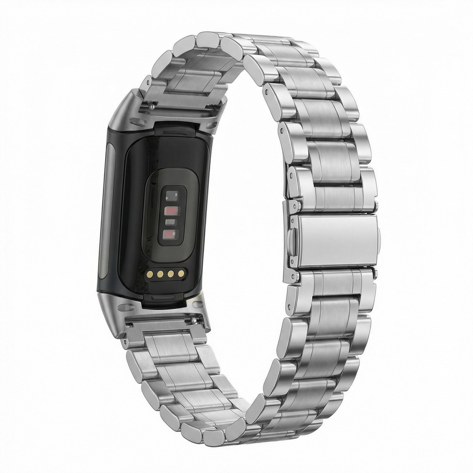 Fitbit Charge 5 Metal Link Strap (Silver)