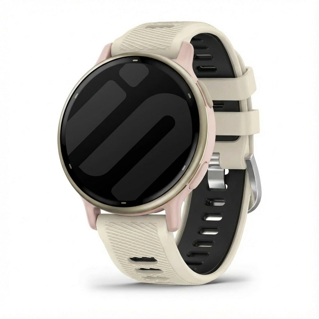 Correa deportiva con hebilla Garmin Vivoactive 5 (beige/negro)