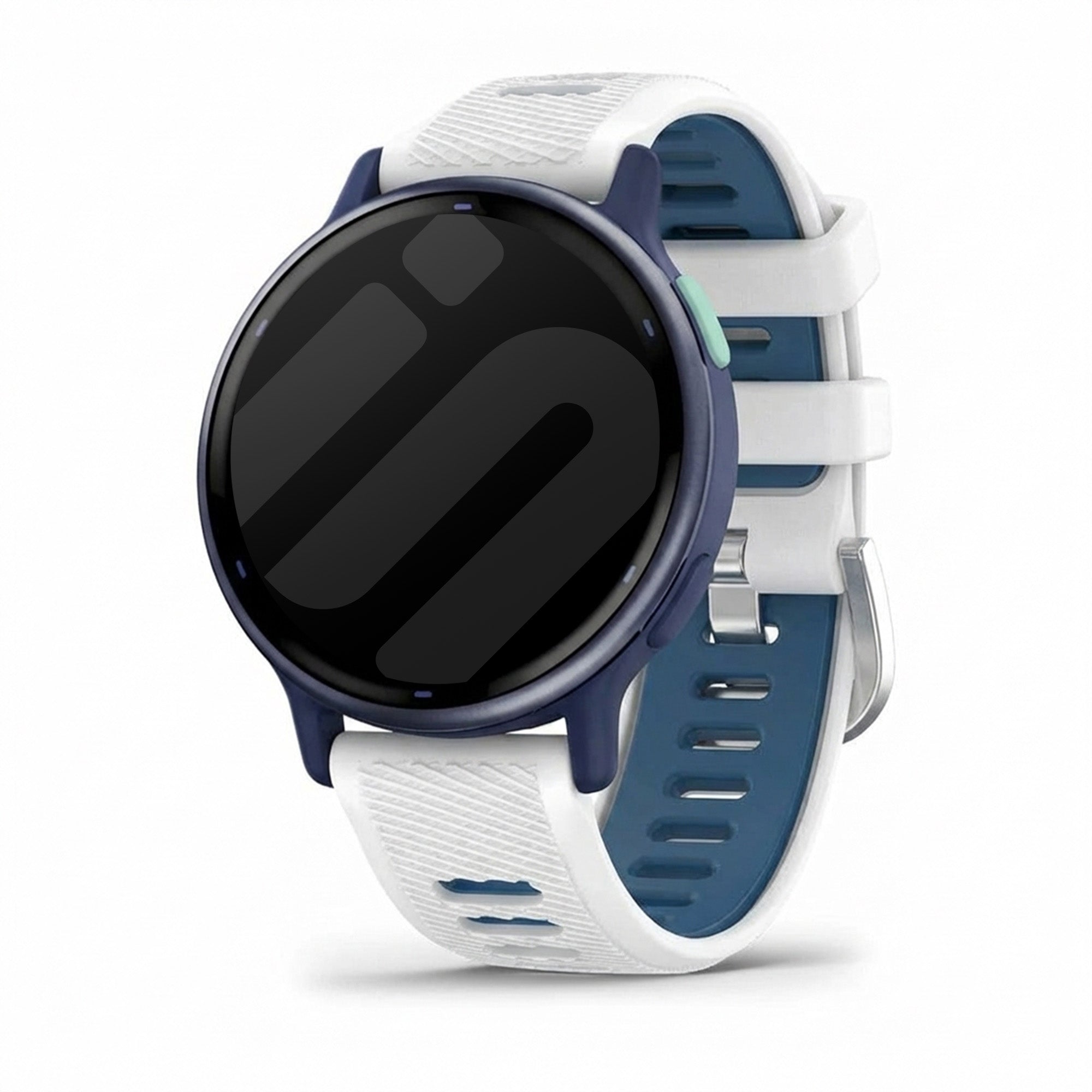 Correa deportiva con hebilla Garmin Vivoactive 5 (blanco/azul)
