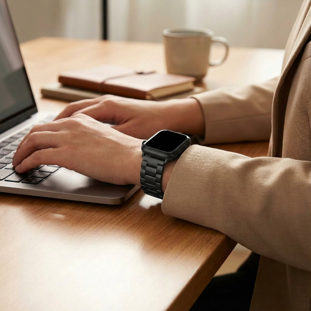 Correa acero Xiaomi Smart Band 9 Pro (negro)