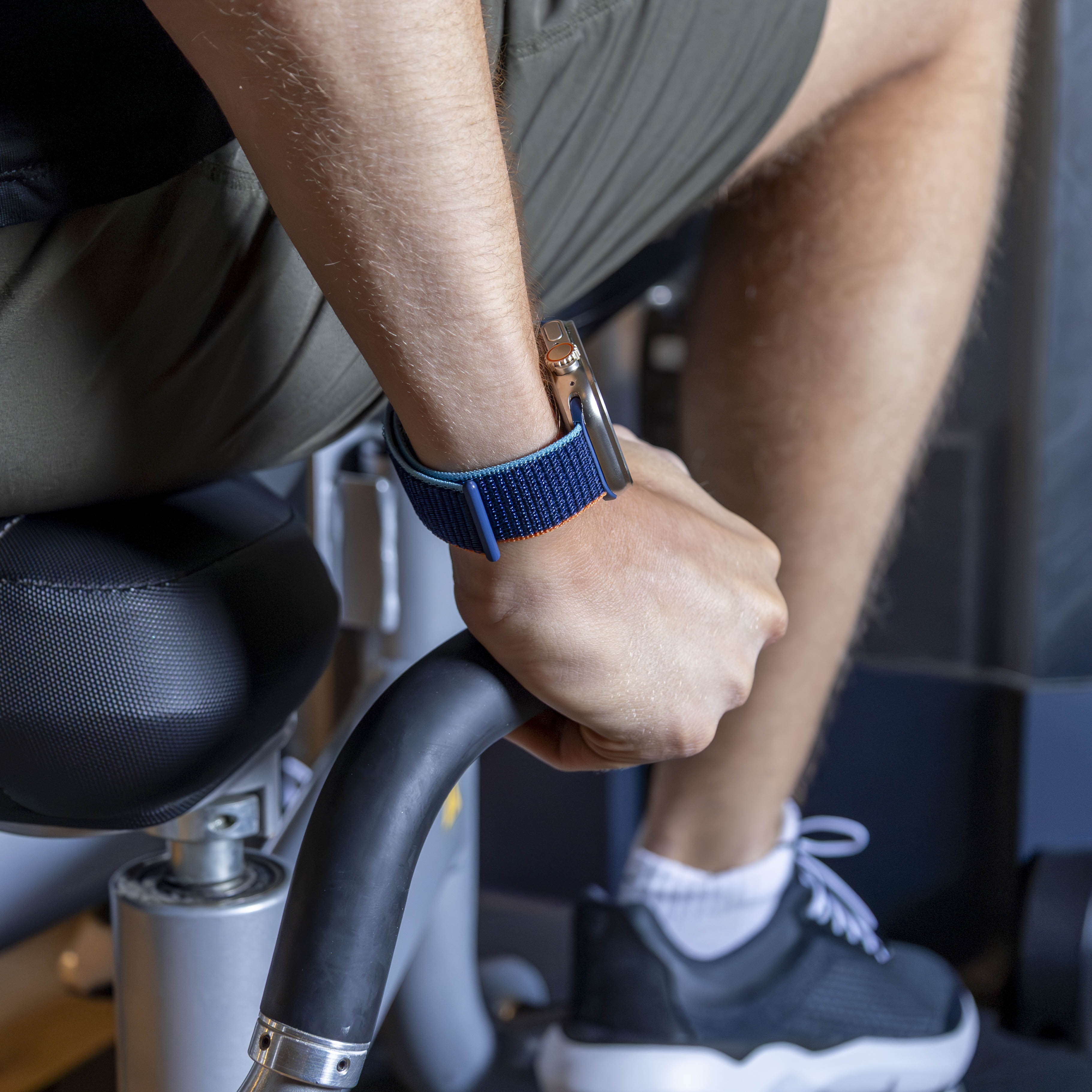 Bandz Correa Nylon 'Clásico' Apple Watch (azul oscuro mezcla)
