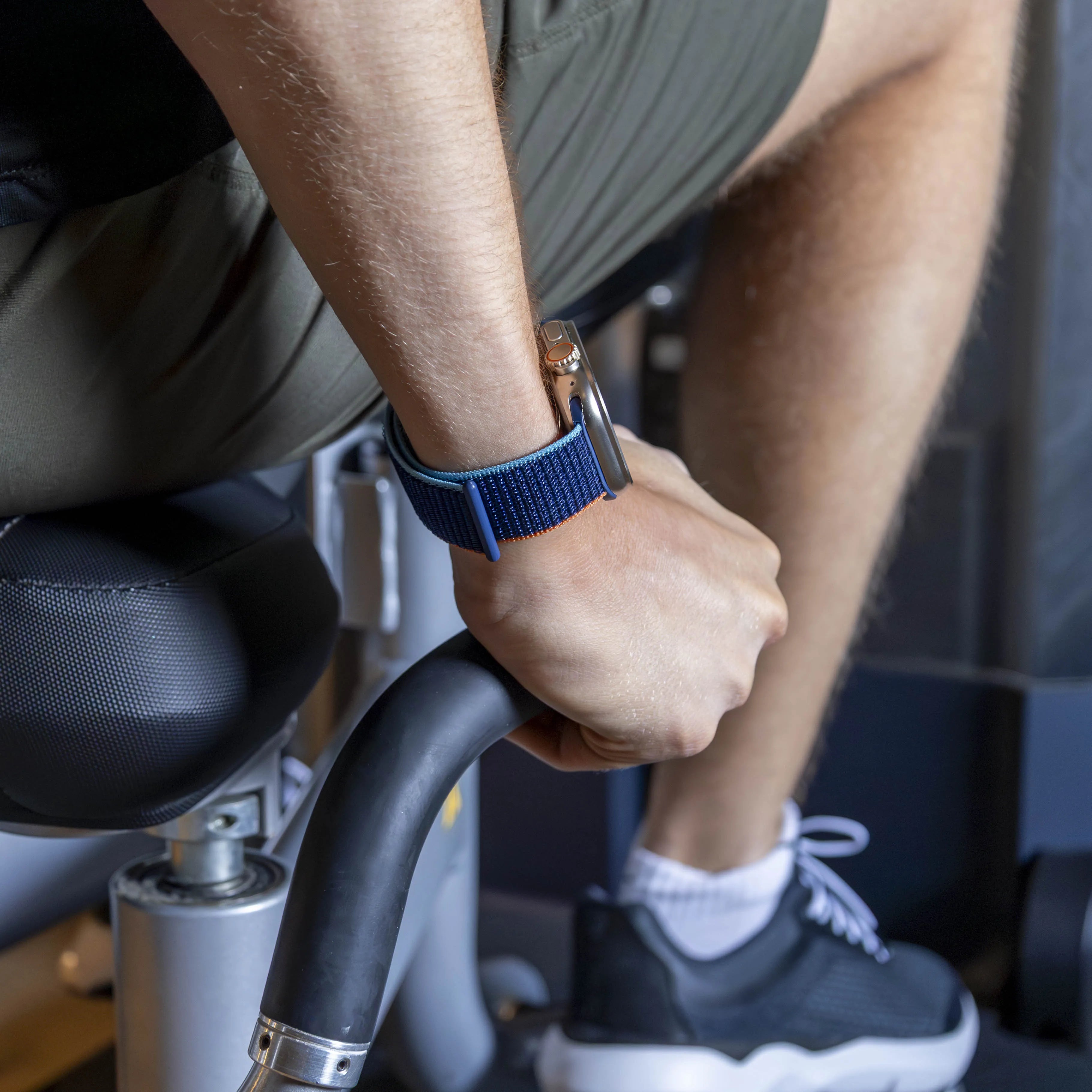 Bandz Correa Nylon 'Clásico' Apple Watch (azul oscuro mezcla)