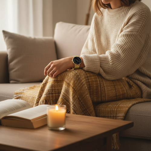 Bandz Correa milanesa Loop Pebble Round 2 - 14mm (dorado)