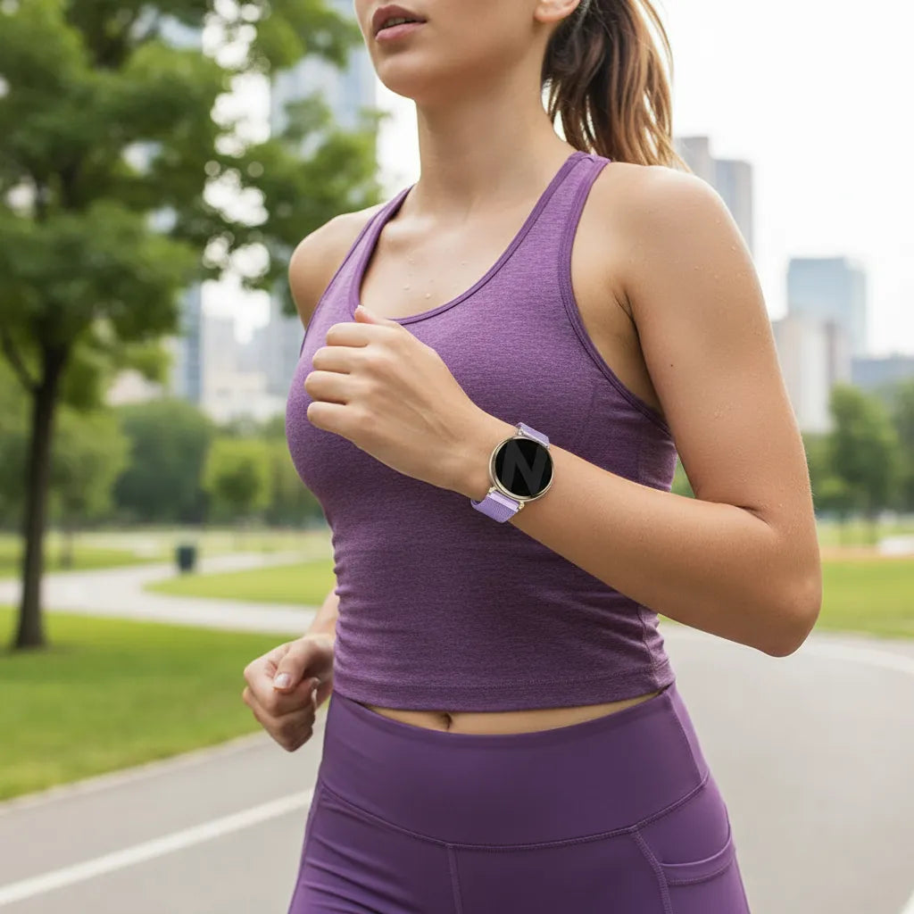 Bandz Garmin Lily 2 Milanese Loop Strap (Light Purple)