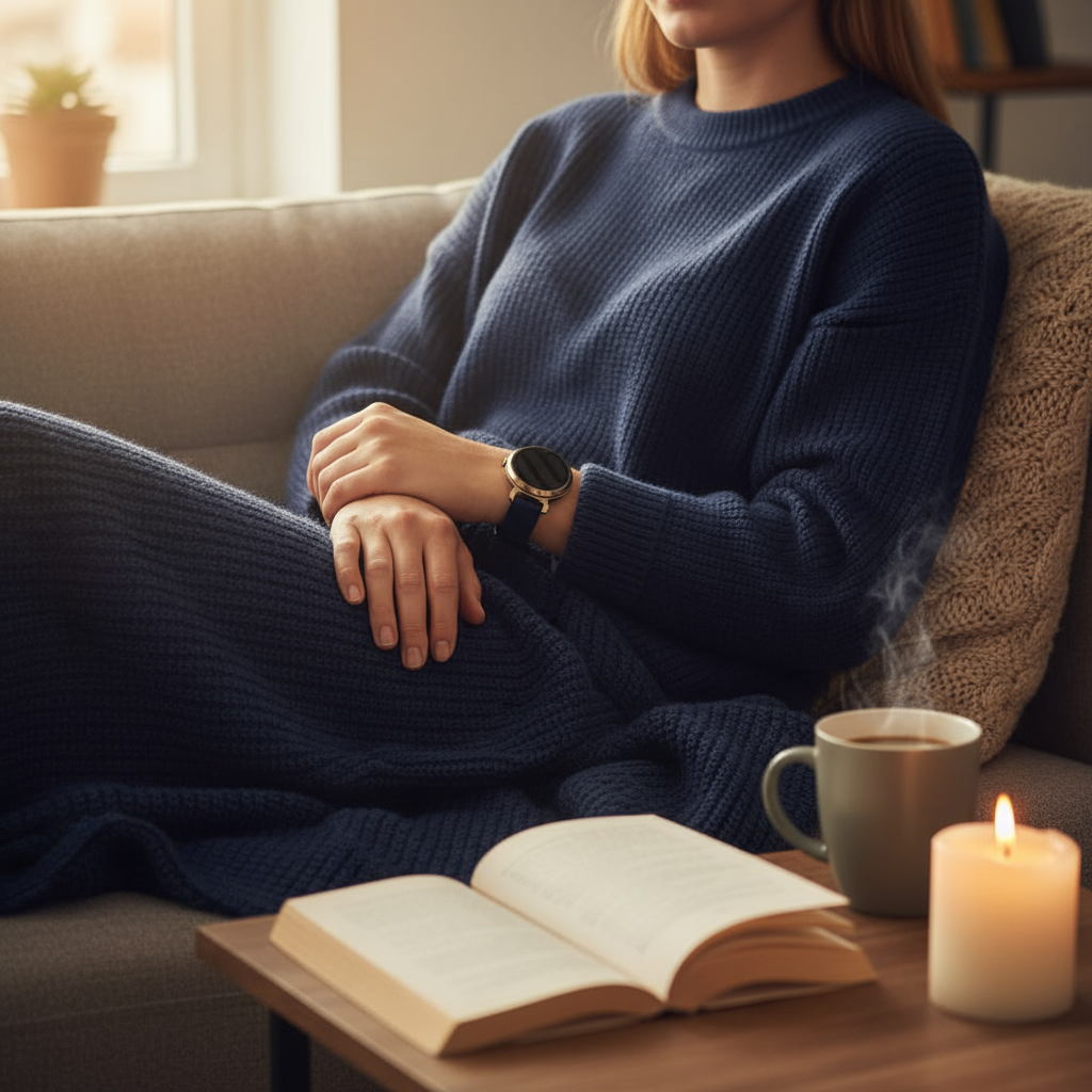 Correa silicona de lujo Garmin Lily 2 (azul oscuro)