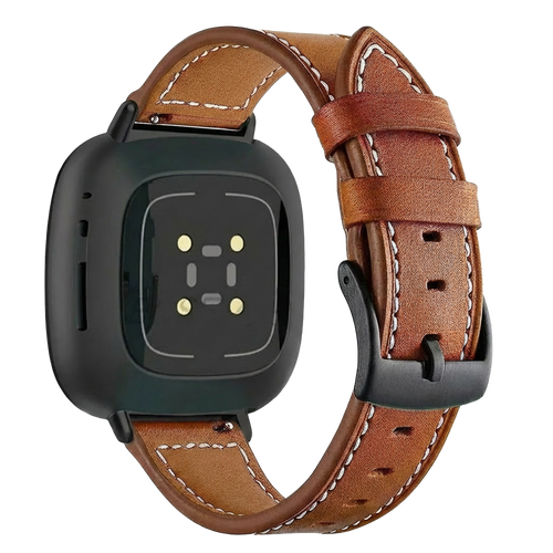 Correa cuero Fitbit Sense 2 (marrón) 