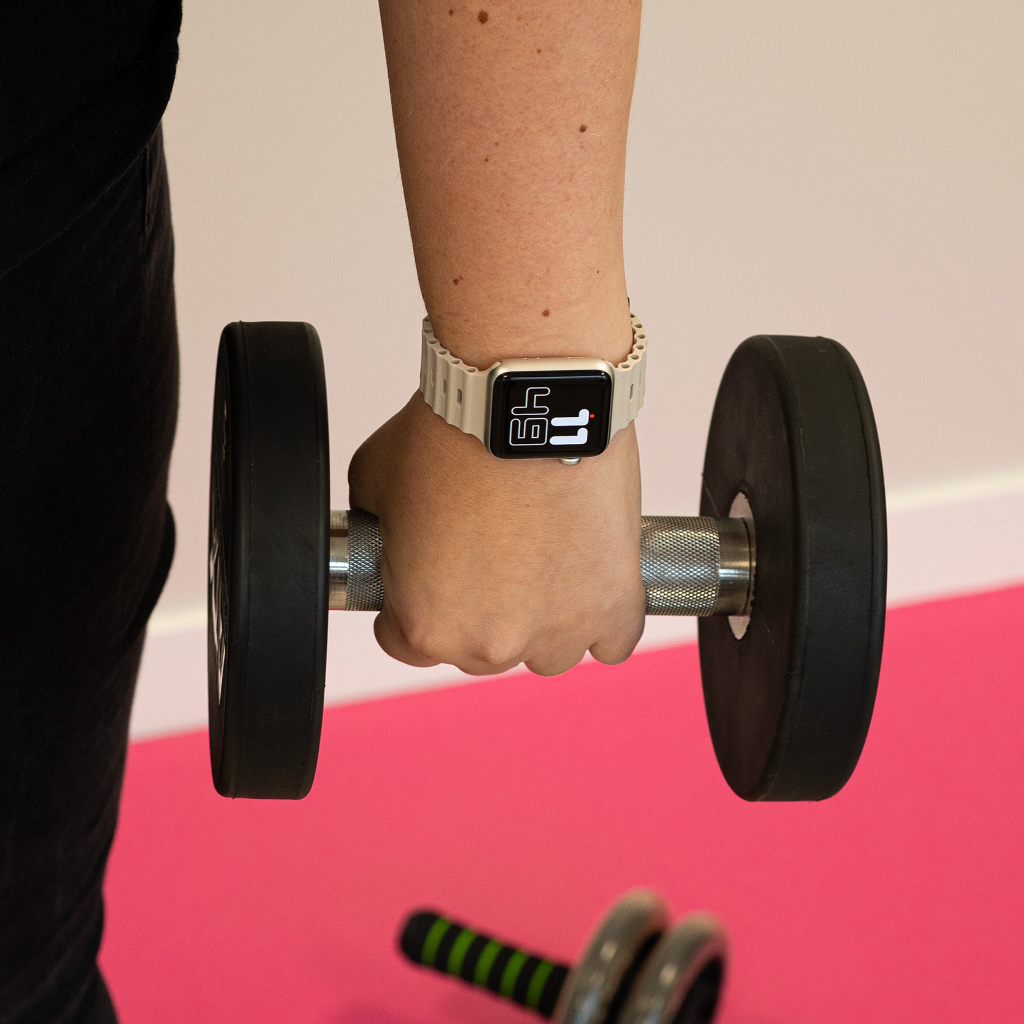 Apple Watch Ocean Strap with Snap Closure (Starlight)